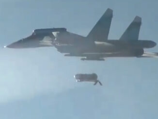Deployment of the FAB-3000 bomb by Russia from the Su-34