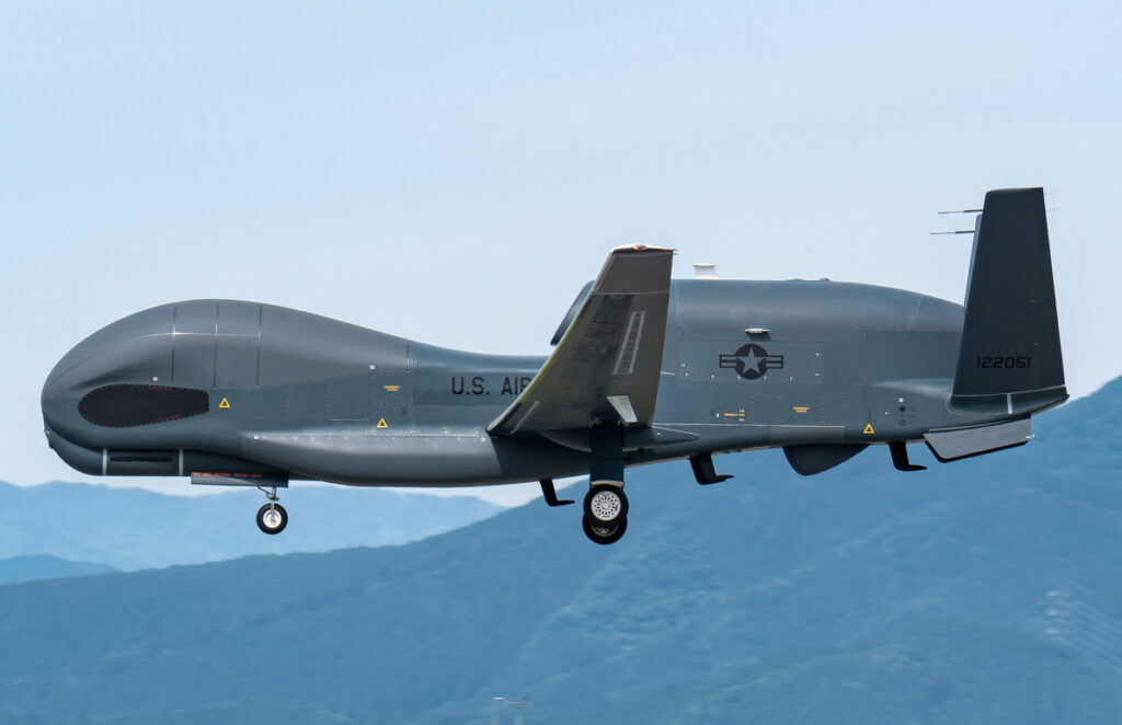 RQ-4 Global Hawk lands in the UK for the first time