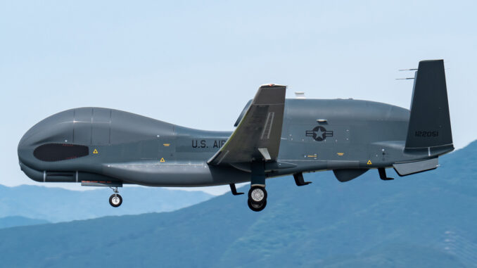 RQ-4 Global Hawk lands in the UK for the first time