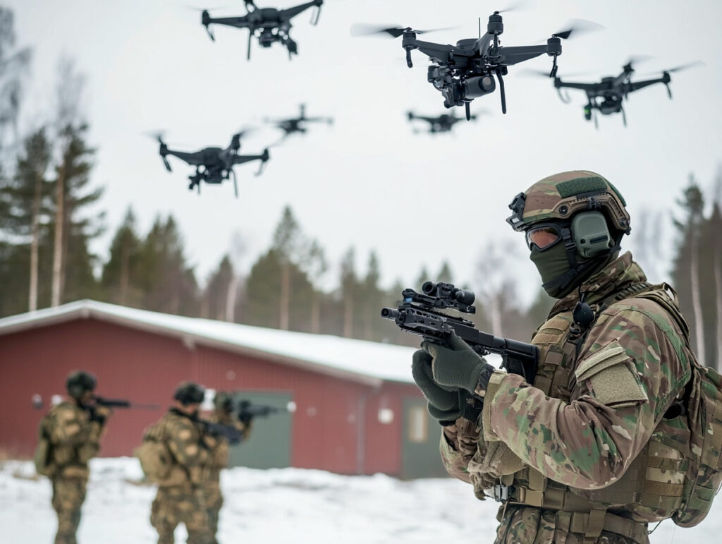 Sweden deploys drone swarms to support ground troops