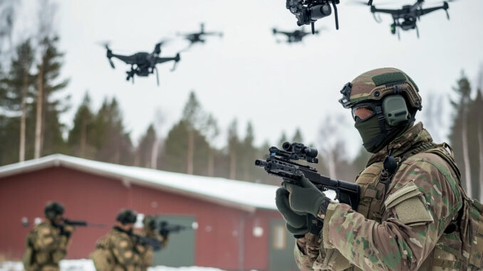 Sweden deploys drone swarms to support ground troops