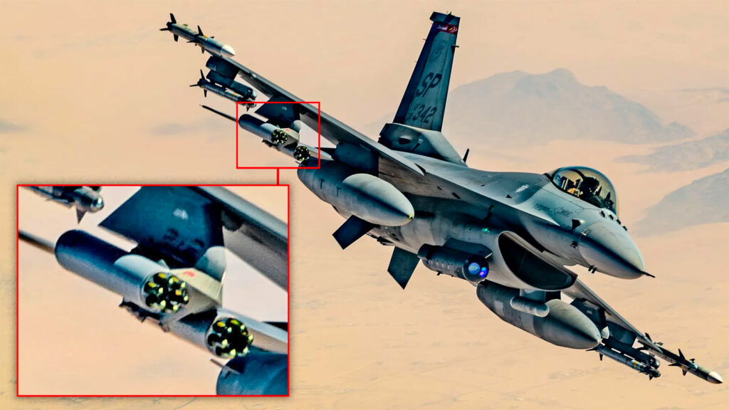 US F-16s now equipped with laser-guided rockets against drones in the Middle East