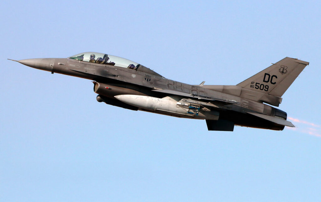 US F-16s use laser-guided rockets to shoot down Houthi drones