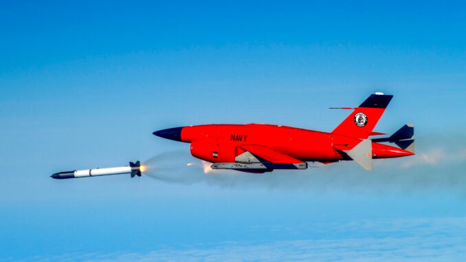 BQM-34-2 SFIRR missile: successful test from a drone by the US Navy