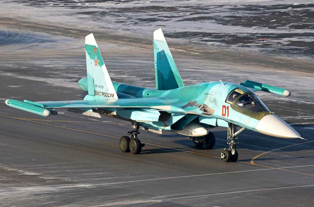 Fighter jets in service with the Russian military