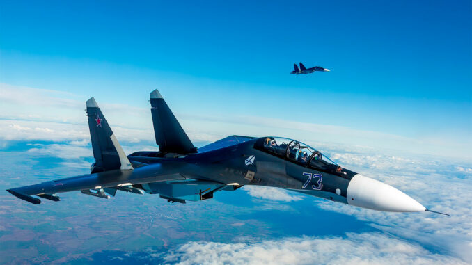 Sukhoi-SU-30-Russie-2 Ukrainian naval drones shoot down two Russian Su-30s with AIM-9 missiles