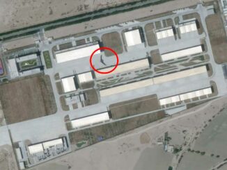 A giant stealth drone spotted at a secret Chinese base