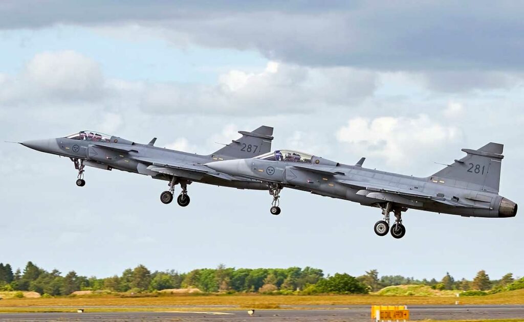 Saab Gripen with AI