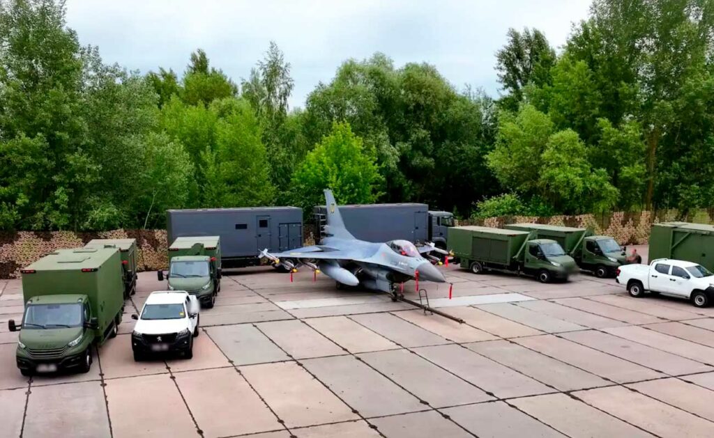 Ukraine's mobile strategy to protect its F-16s