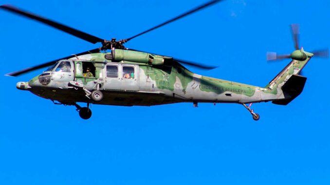 Drone attack on a Black Hawk in Colombia