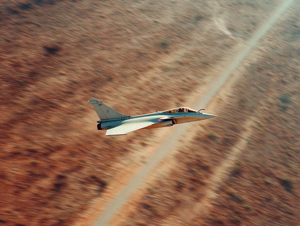 French Rafale and Mirage aircraft to intercept drones