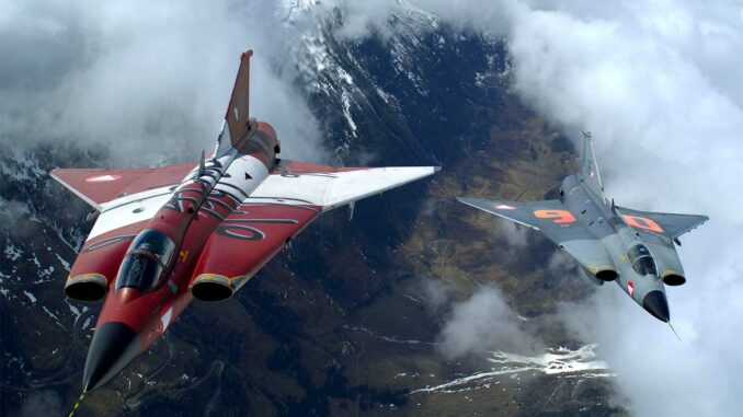 Saab-Draken-Cobra When the Saab Draken performed the Cobra before the Su-27