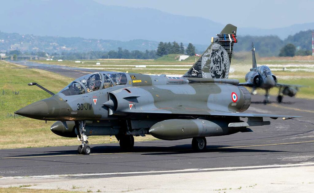 The French Air Force tests the rapid deployment of its Mirage 2000D aircraft at Metz-Nancy-Lorraine