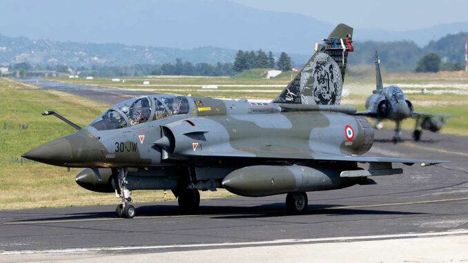 The French Air Force tests the rapid deployment of its Mirage 2000D aircraft at Metz-Nancy-Lorraine