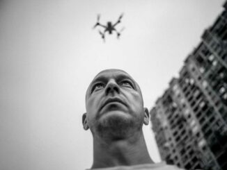 Drones fly over Thales Belgium