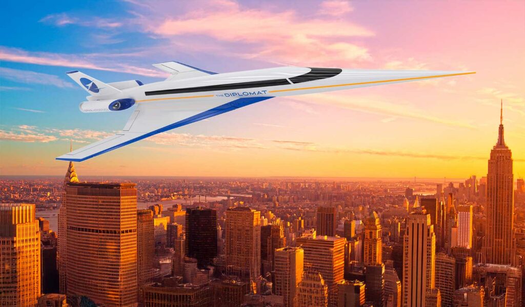 S-512 Diplomat: The supersonic jet of the future: quiet, windowless, and ultra-fast
