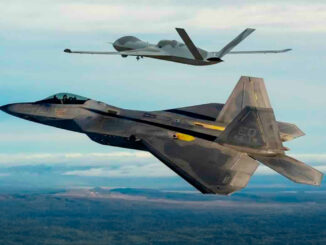 F-22 Raptor + drone MQ-20 Avenger