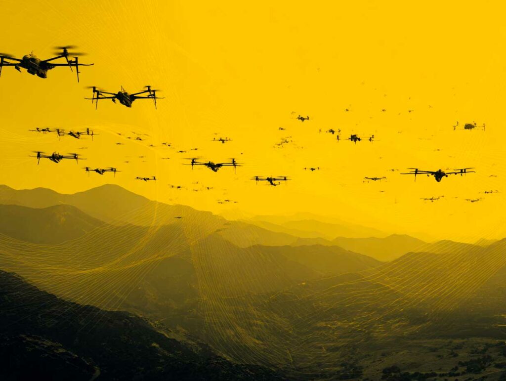 drone swarm saturation