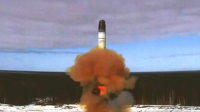 Russia Sarmat nuclear missile