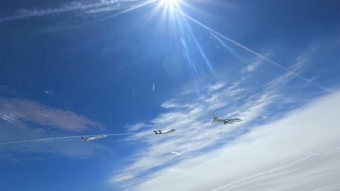 Chinese H-6N Appears Carrying JL-1 Under J-20 Escort